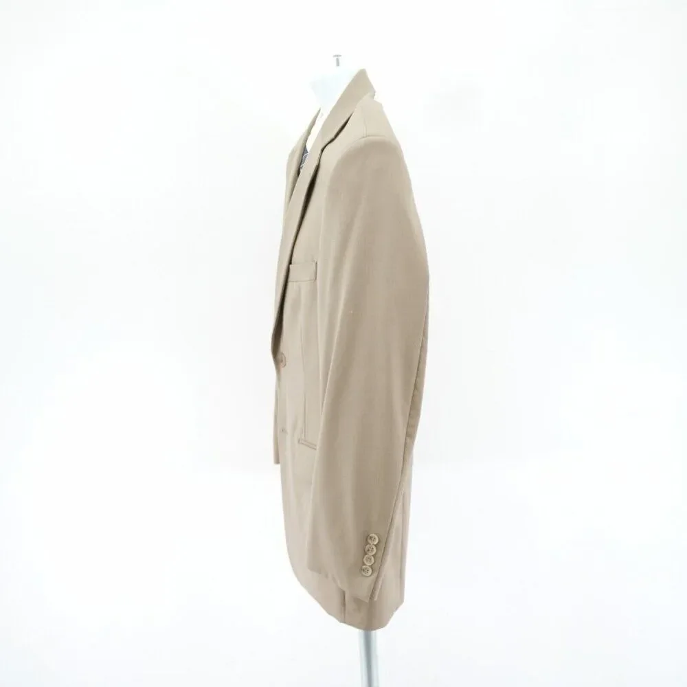 Pronto Uomo Comfort Stretch‎ Wool Tan Blazer 38R 2 Button Tagged 39S